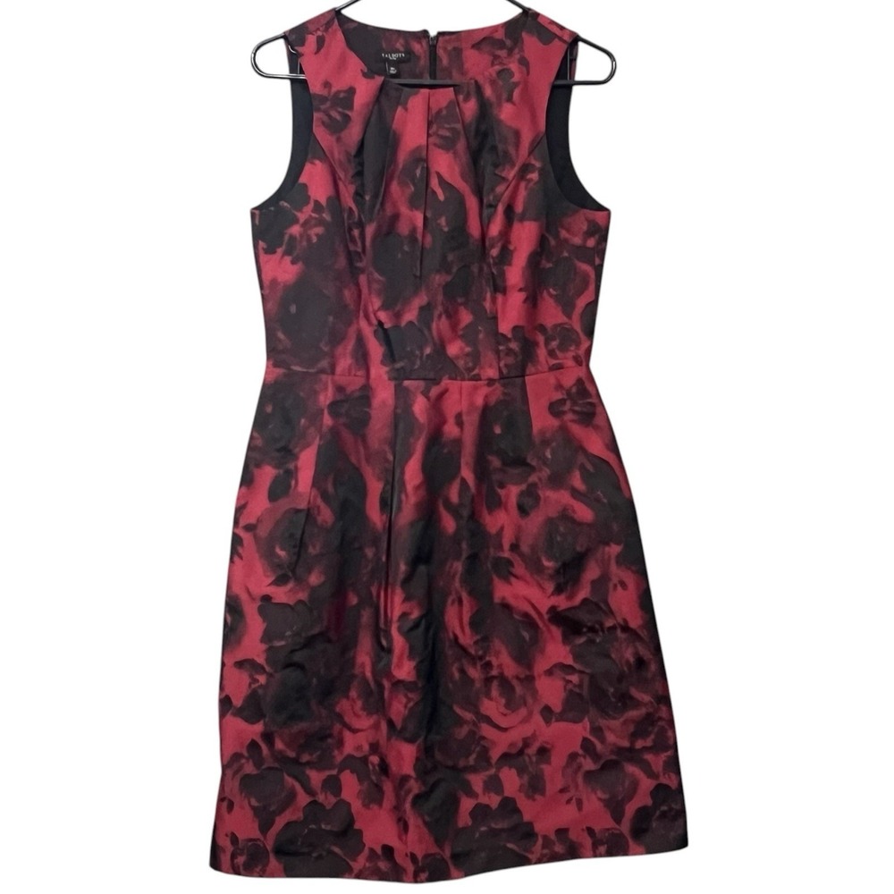 Talbots Womens Cocktail Dress Size 10 Petite Fit & Flare Sleeveless Holiday